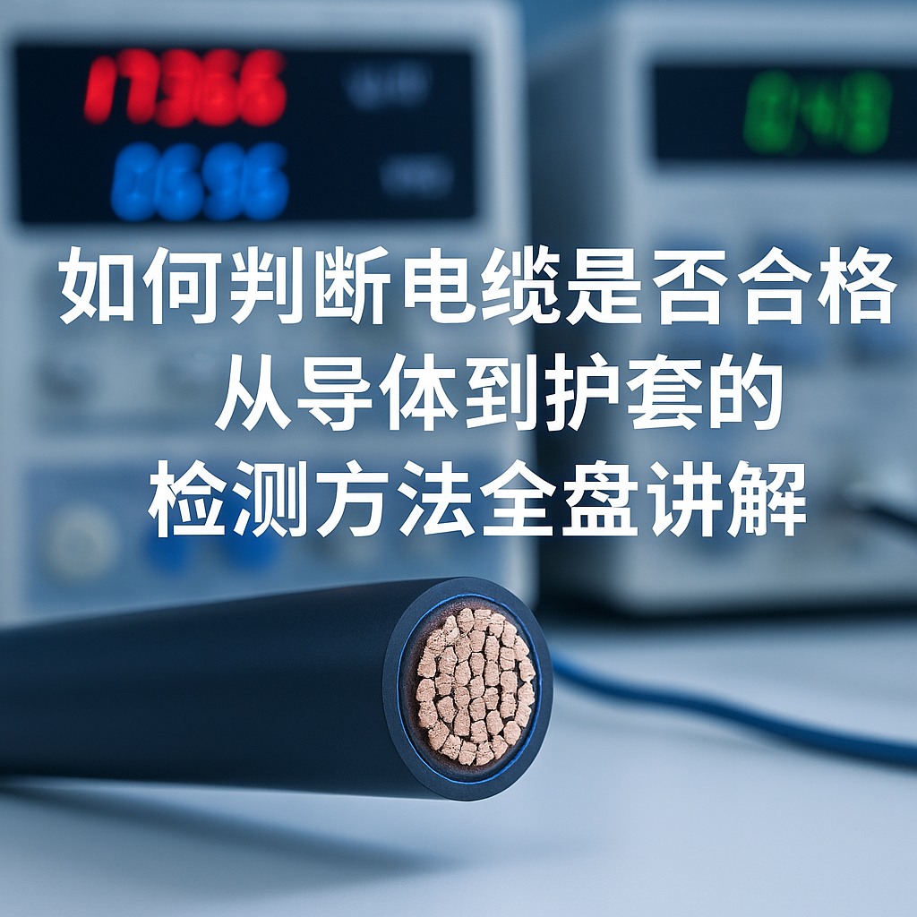 若何判断电缆是否合格？从导体到护套的检测步骤全盘解说